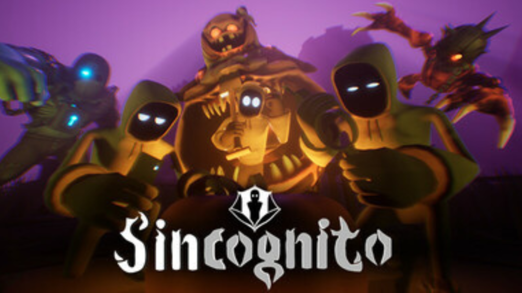 "Featured image for Sincognito, a horror game blending social-deduction and stealth elements. The image showcases a shadowy figure representing one of the Seven Deadly Sins, standing in a dark, fog-filled environment with eerie lighting. The game's tense atmosphere and psychological horror themes are highlighted."